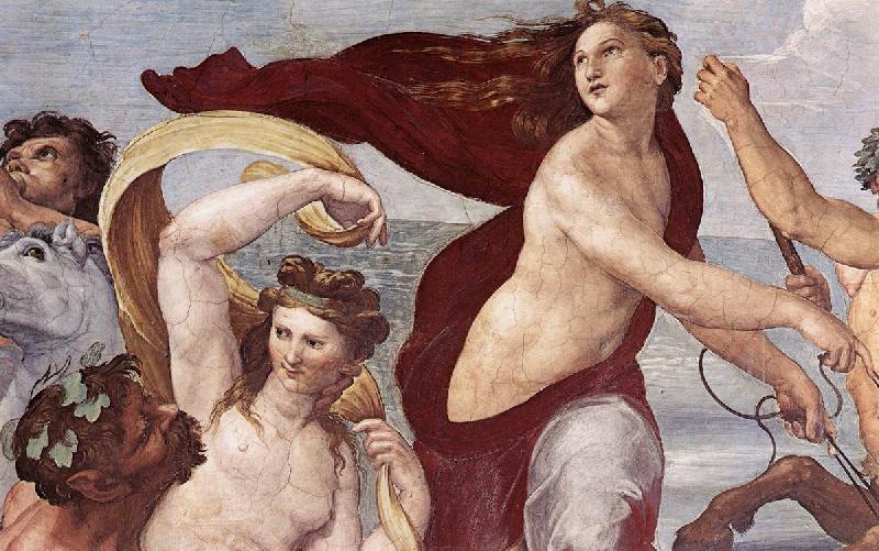 RAFFAELLO Sanzio The Triumph of Galatea (detail) oil painting image